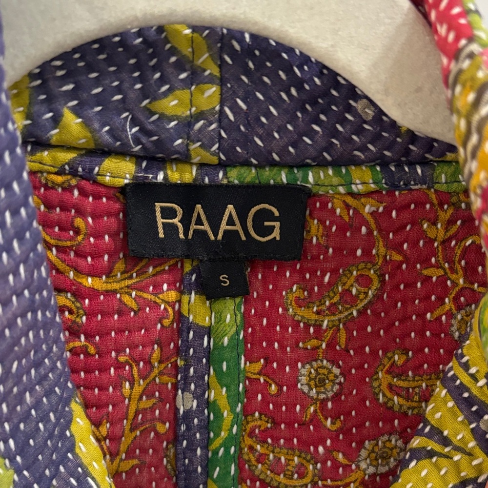 Women's Leaf Pattern Blazer - Multicolor - image 2